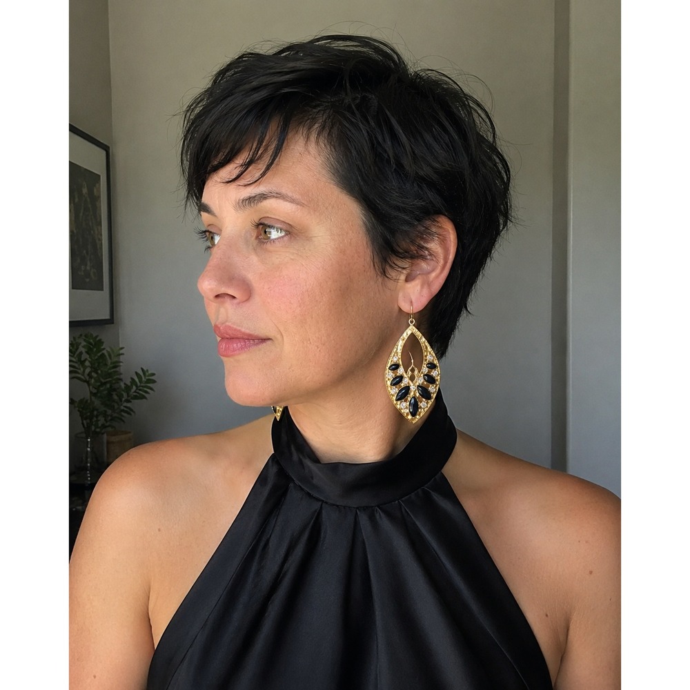Vintage Teardrop Statement Earrings